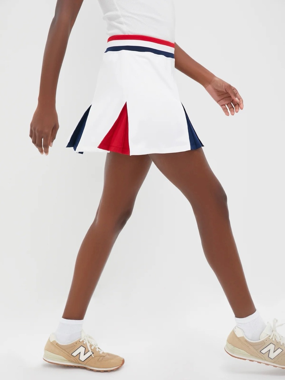 TNUCK SPORT Americana 14 Inch Performance Stretch Woven Carly Tennis Skirt small - Picture 2 of 7